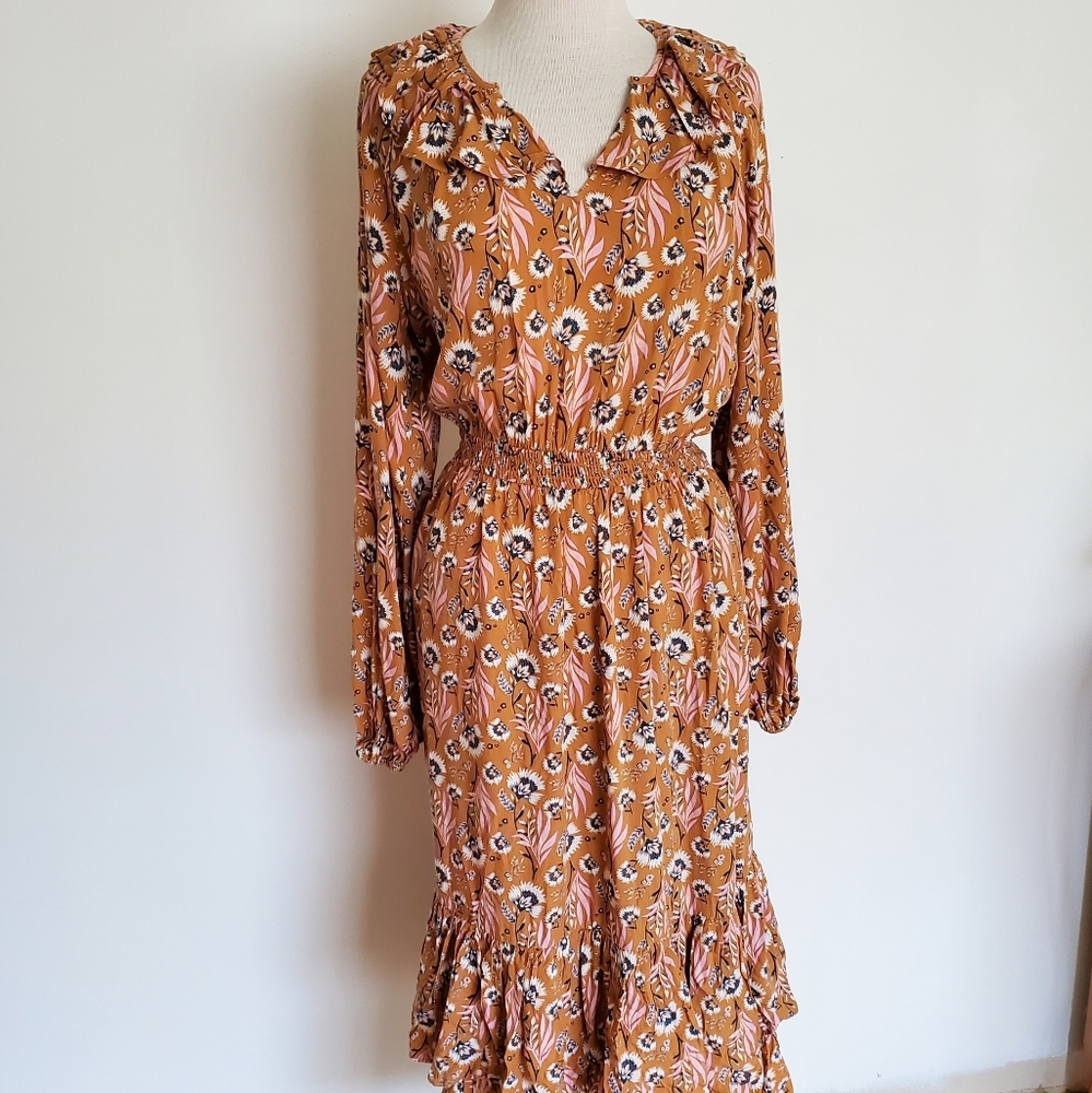 Universal Threads Baloon ruffle collar dress - Picture 2 of 6